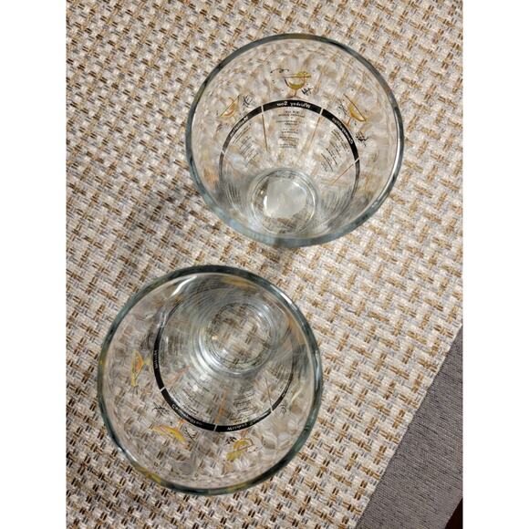Greenbrier 50's Cocktail Shaker Glasses Set of 2 Vintage with 7 cocktail recipes - Picture 6 of 9